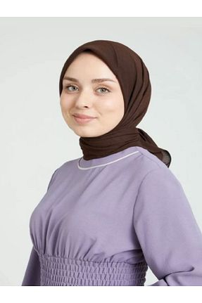 روسری قهوه ای پنبه ای Bonjela - کد 834675896