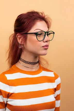 عینک محافظ نور آبی سبز زنانه پلاستیک By Donetto - کد 335660260