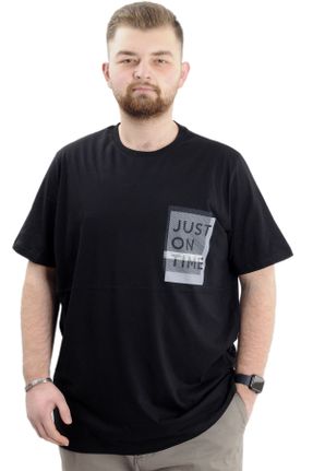 تی شرت مشکی مردانه سایز بزرگ کد 829243545