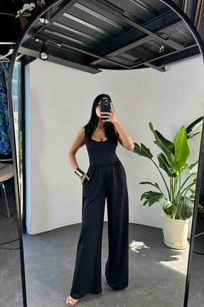 سرهمی مشکی زنانه بند دار Butik - کد 834266754