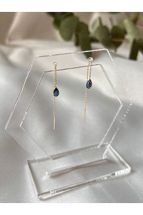 گوشواره طلا زرد زنانه 14 عیار Goldstation - کد 832057333