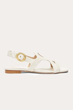 صندل بژ زنانه پاشنه تخت Stuart Weitzman - کد 834860583