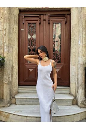 لباس سفید زنانه تریکو kenza
