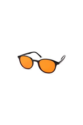 عینک محافظ نور آبی نارنجی زنانه 47 شیشه UV400 کد 333133587