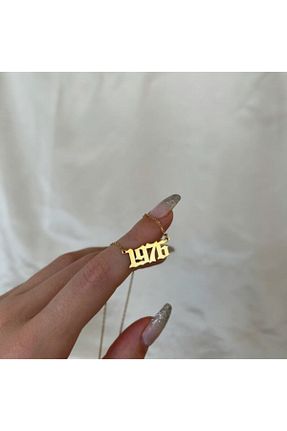 گردنبند نقره طلائی زنانه 925 عیار Nida Jewelry - کد 141607616
