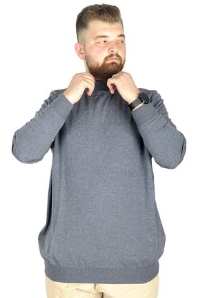 پلیور سایز بزرگ سرمه ای مردانه سایز بزرگ Modexl - کد 358858552
