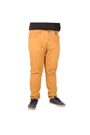 شلوار سایز بزرگ نارنجی مردانه کتان Modexl - کد 74125538