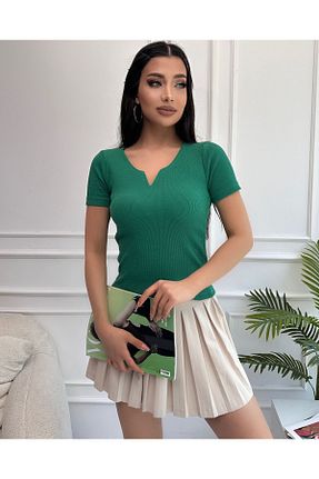 بلوز سبز زنانه ساده Chicup - کد 834965431