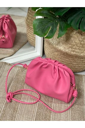 کیف دوشی صورتی زنانه چرم مصنوعی B Bag Official - کد 334416742