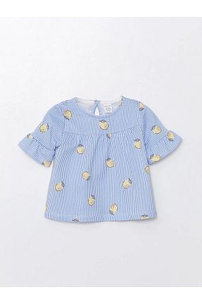 ست بالاتنه و پائین تنه آبی بچه گانه بافتنی LC Waikiki - کد 834998517