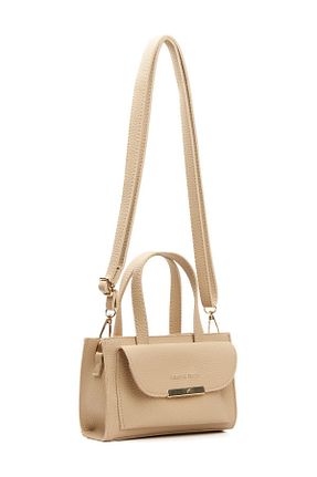 کیف دوشی بژ زنانه چرم مصنوعی Adelina Bags - کد 830182064