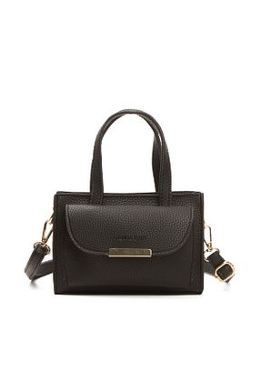 کیف دوشی مشکی زنانه چرم مصنوعی Adelina Bags - کد 830181954