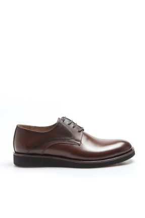 کفش لوفر قهوه ای مردانه چرم طبیعی پاشنه کوتاه ( 4 - 1 cm ) کد 88006695