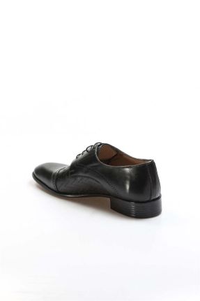 کفش کلاسیک مشکی مردانه چرم طبیعی پاشنه کوتاه ( 4 - 1 cm ) پاشنه ساده کد 36408149