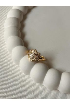 انگشتر جواهر طلائی زنانه روکش طلا کد 774925066