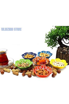 کاسه و بشقاب دکوراتیو رنگی سرامیک Yıldızhan Store - کد 735877274