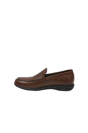 کفش کلاسیک قهوه ای مردانه چرم خالص Aktürk - کد 198200293