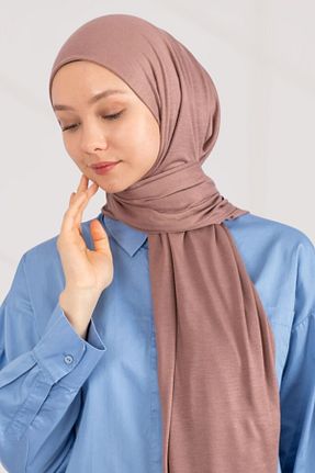شال صورتی زنانه ویسکون hijabchi - کد 804588112