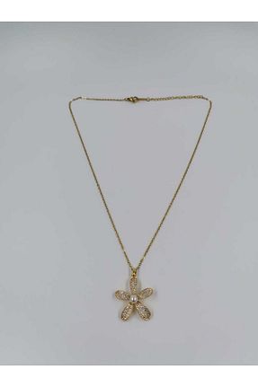 گردنبند استیل ( فولاد ) طلائی زنانه استیل (فولاد) Wibex accessory - کد 835161725