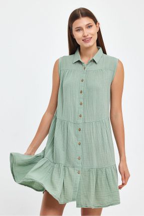 لباس سبز زنانه بافتنی رگولار کد 784132033