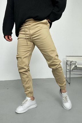 شلوار قهوه ای مردانه پنبه ای NO61 MAN - کد 795993402
