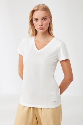 تی شرت سفید زنانه رگولار کد 313395765