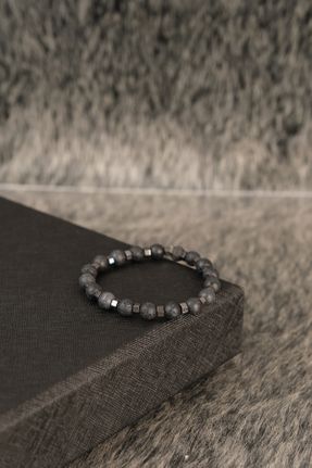 دستبند جواهر مشکی زنانه سنگ طبیعی کد 340619907