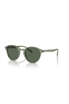 عینک آفتابی سبز زنانه 51 UV400 پلاستیک مات مستطیل کد 107083608