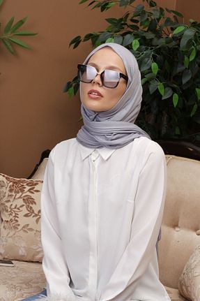 شال طوسی زنانه پنبه ای SpecialScarf Hijab Fashion - کد 758321552