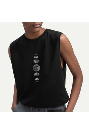 تی شرت مشکی زنانه اورسایز یقه گرد تکی بیسیک کد 830137586