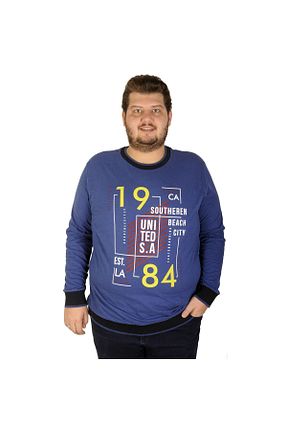 سوئیشرت سایز بزرگ آبی مردانه سایز بزرگ Modexl - کد 33462038
