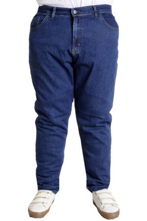 شلوار آبی مردانه فاق بلند جین کد 723002277