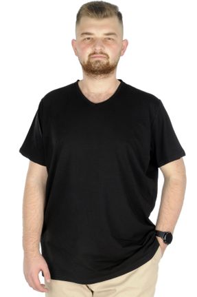 تی شرت مشکی مردانه سایز بزرگ کد 50290711