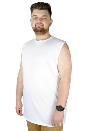 تی شرت سفید مردانه سایز بزرگ کد 260101816