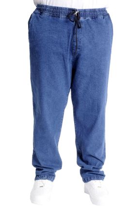شلوار آبی مردانه فاق بلند جین کد 778383424