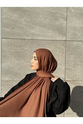شال قهوه ای زنانه chale monde - کد 805389634