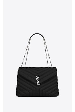 کیف دوشی مشکی زنانه چرم خالص Yves Saint Laurent - کد 747999823