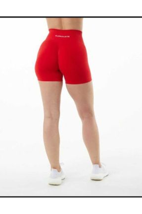 ساق شلواری قرمز زنانه بلند بافت پلی آمید فاق بلند کد 824144643