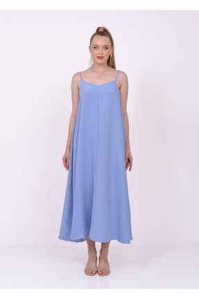 لباس آبی زنانه بافتنی بند دار کد 834993147