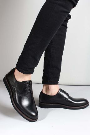کفش لوفر مشکی مردانه چرم طبیعی پاشنه کوتاه ( 4 - 1 cm ) کد 88276440