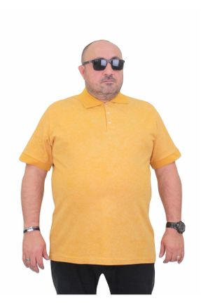 تی شرت زرد مردانه سایز بزرگ کد 835089570