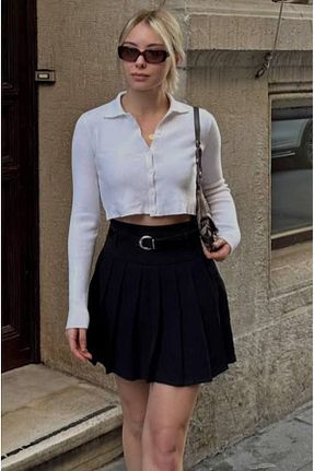 دامن مشکی زنانه پارچه nooa fashion - کد 835093586