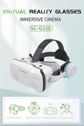 عینک واقعیت مجازی سفید VR Shinecon - کد 641240632