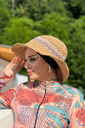 کلاه قهوه ای زنانه حصیر Remsa Mayo - کد 835156275