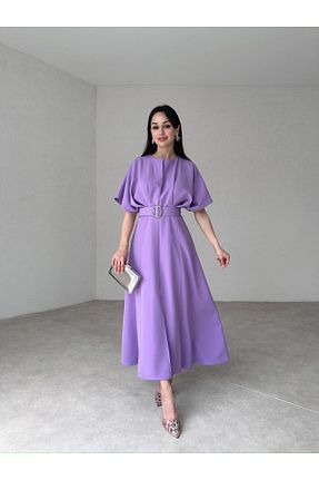 لباس بنفش زنانه بافتنی EMAYS DESIGN - کد 825371863