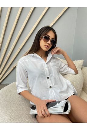 پیراهن سفید زنانه Relaxed BAJAR - کد 835194370
