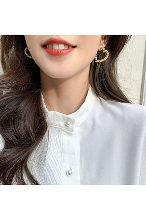گوشواره جواهر طلائی سنگ CAXBERN - کد 452692724