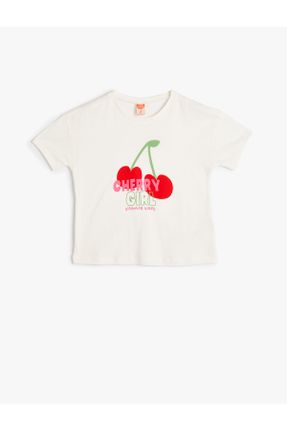 تی شرت نباتی بچه گانه رگولار یقه گرد پنبه (نخی) تکی کد 796419012