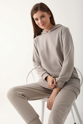 ست گرمکن طوسی زنانه پاچه تنگ Arnetta - کد 768958307