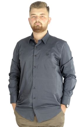 پیراهن طوسی مردانه سایز بزرگ کد 380331197